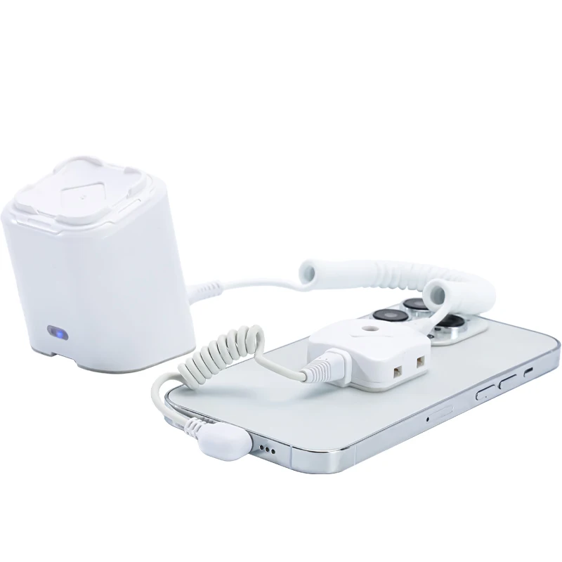 10Pcs Mobile Phone Security Anti-Theft Alarm Stand Plastic White Burglar Alarm Display Holder With Claw For Smartphones