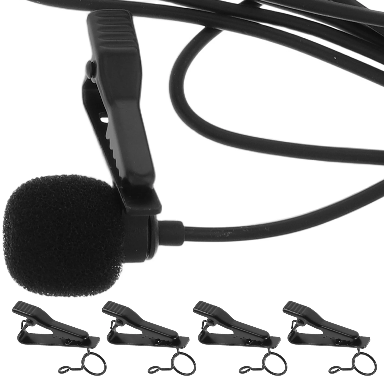 

20pcs Metal Lapel Microphone Clips Replacement Mic Tie Clip Lavalier Mic Secure Grip Lightweight Adjustable Angle For Outdoor