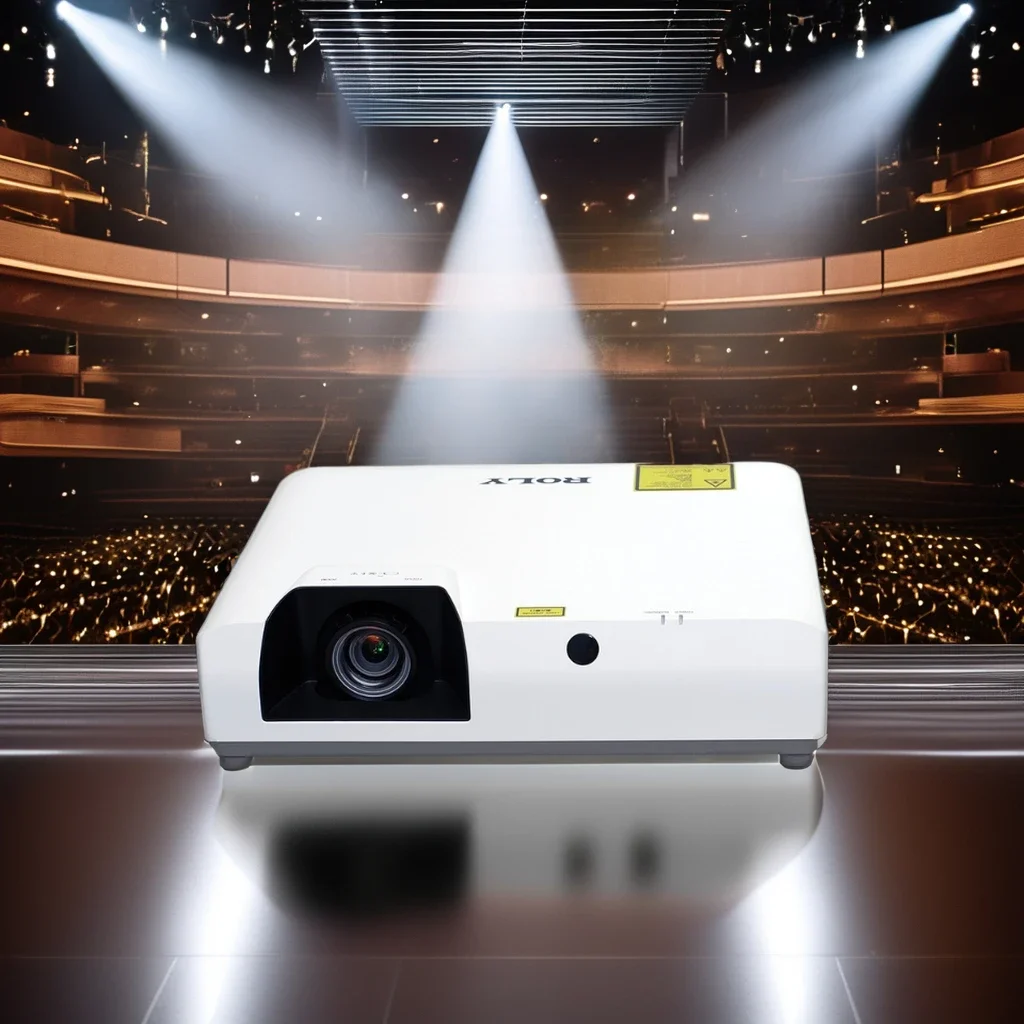 2024 Flyin E6 4K Laser Short Throw Projector 3840x2160 3LCD 6500 ANSI Digital Zoom Outdoor Business Education Projector