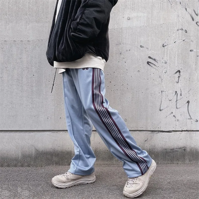 American Street Butterfly Pants Hip Hop Embroidery Vintage Ribbon Men's Women's Casual Loose Sweatpants Japanese Streetwear