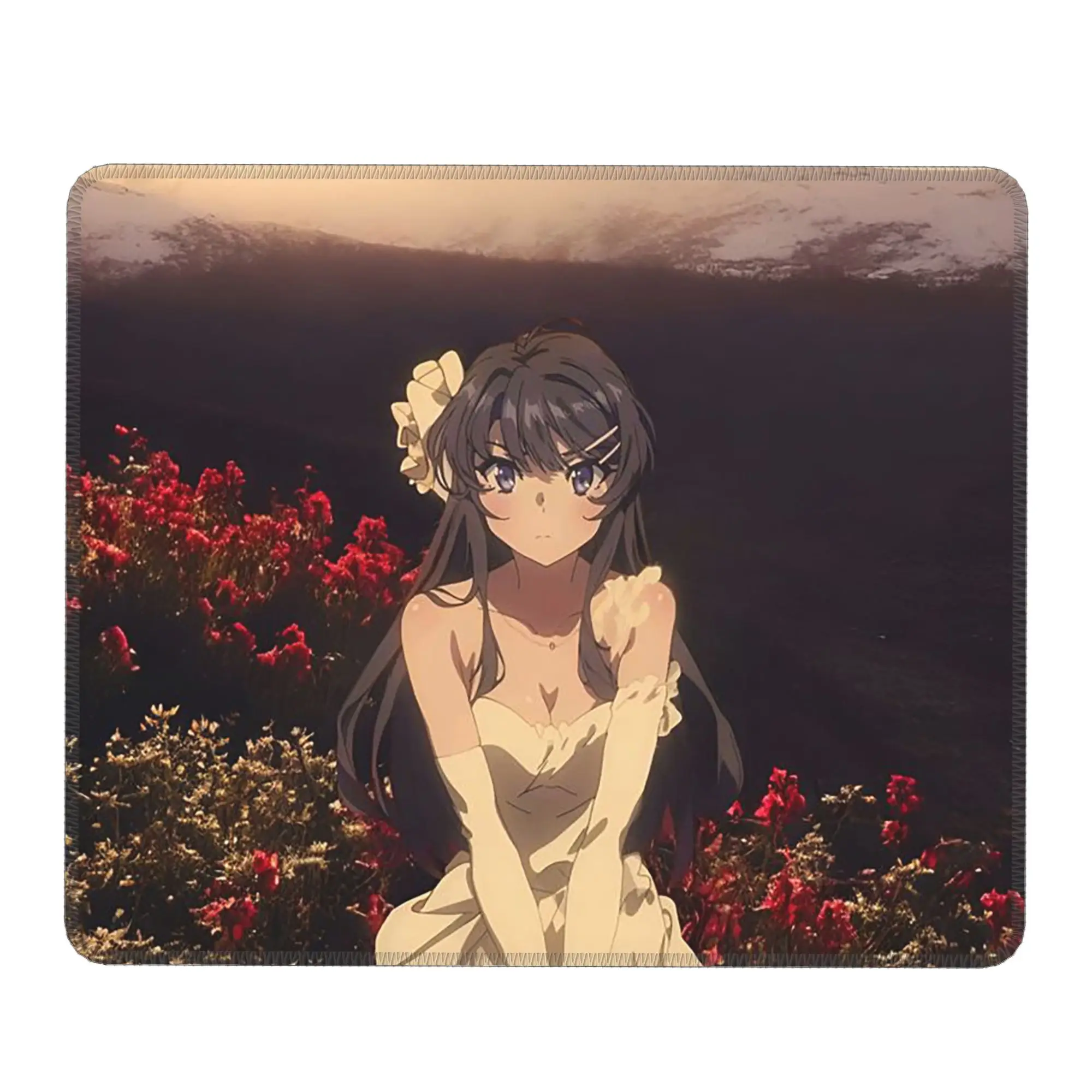Bunny Girl Sakurajima Mai Anime Mouse Pad Computer Keyboard Mouse Mat Gaming PC Laptop Desk Mat Office Accessories Table Mats