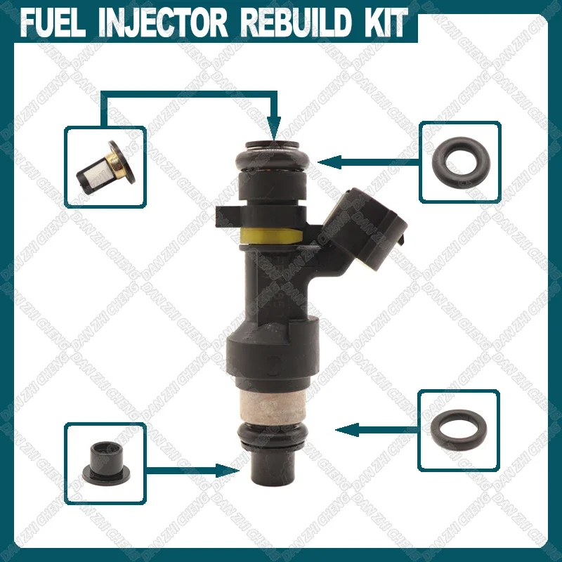 

FUEL INJECTOR REPAIR KIT O-RINGS PINTLE CAPS FILTERS for Nissan Versa Cube 1.8L Sentra 2.0L 16600-EN200 FBY2850
