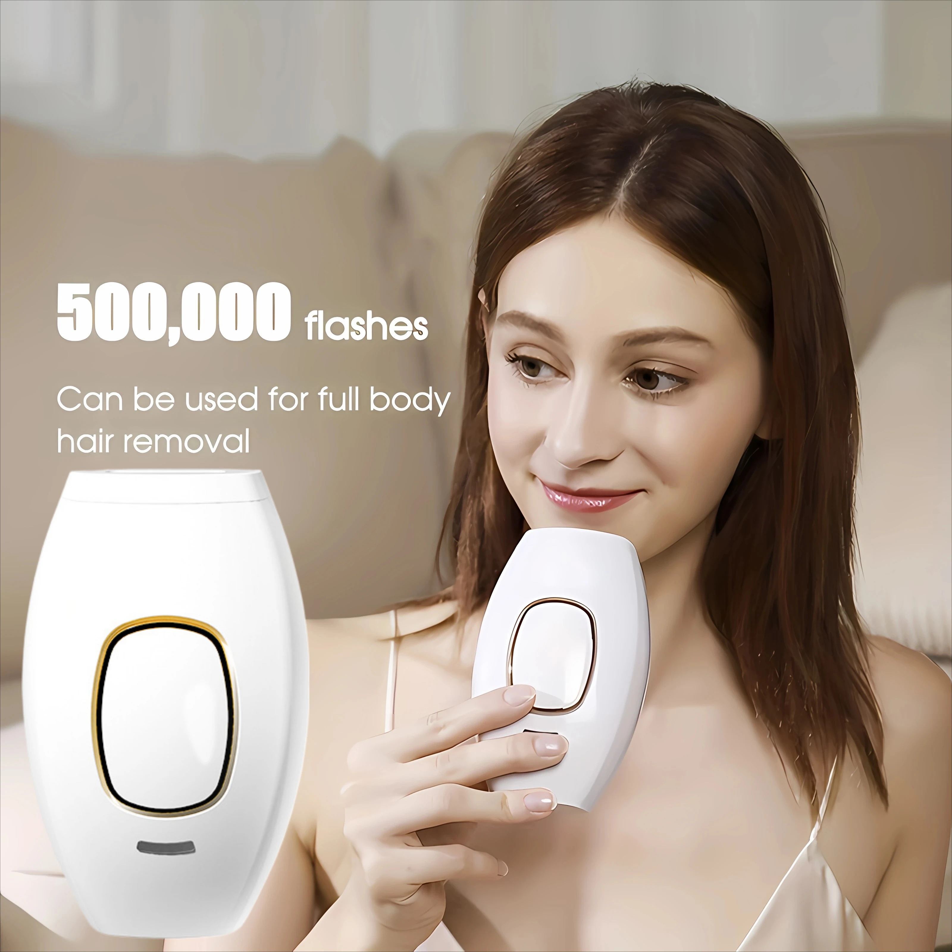 جهاز إزالة الشعر Ice Cool IPL نتائج دائمة غير مؤلمة في المنزل لخط بيكيني الوجه والجسم آمن لجميع ألوان البشرة #2