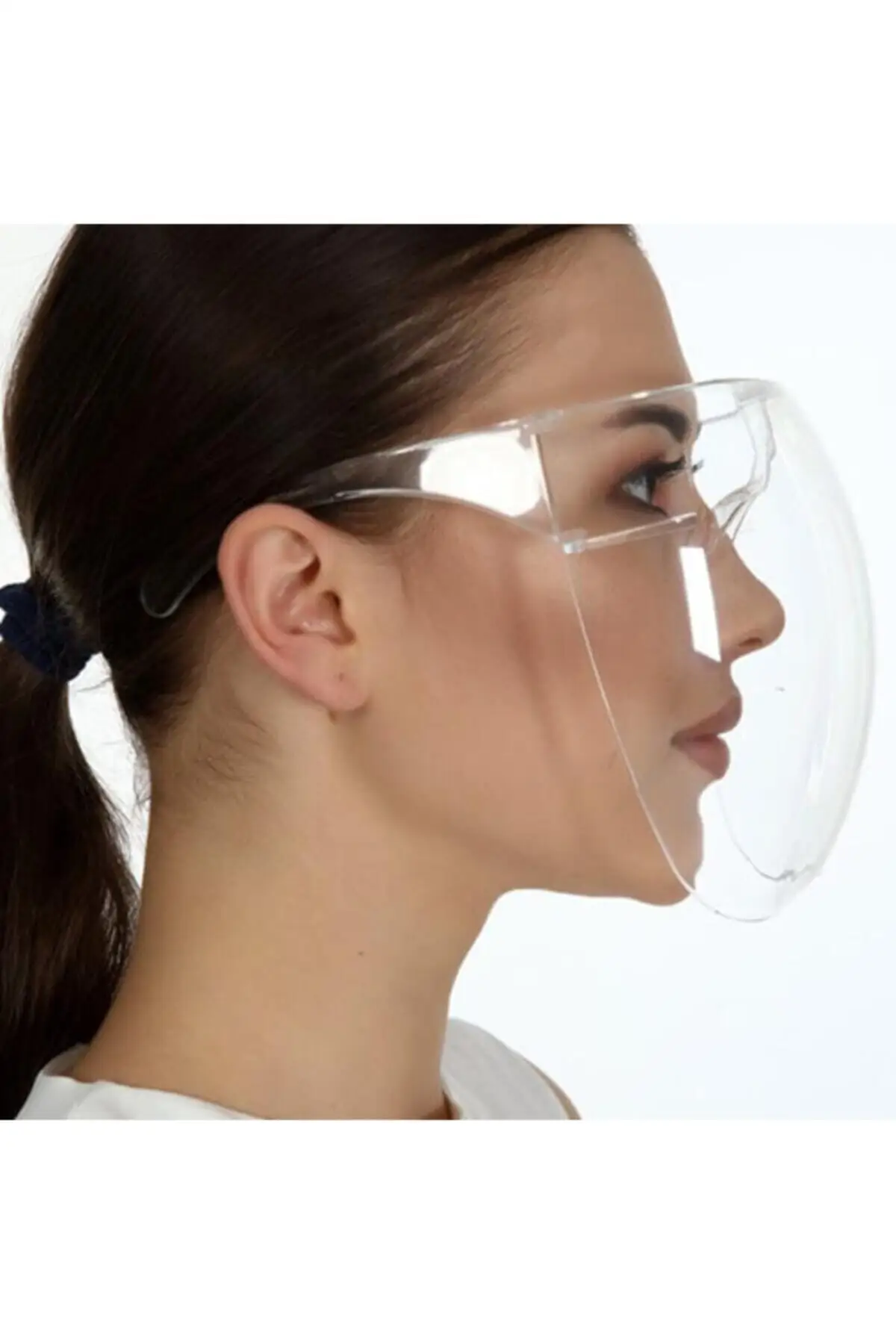 Masque orthopédique Transparent pour le visage et la bouche, visière de protection, inhibiteur de Virus et de bactéries, Flexible, incassable, lunettes d'utilisation quotidienne