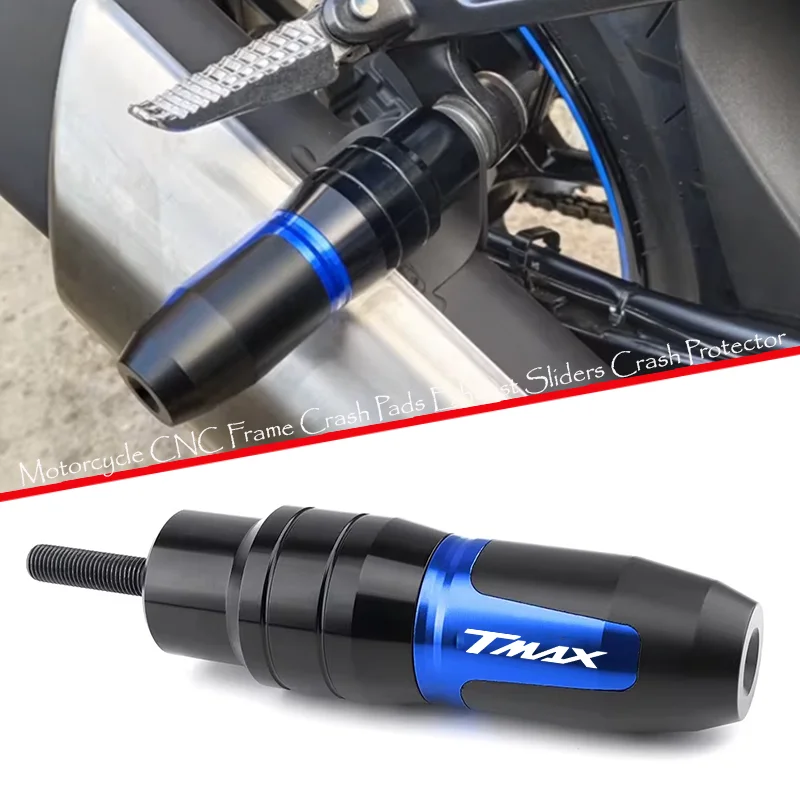 

For Yamaha Tmax500 2008-2024 T-MAX Tmax 530 2012-2025 Motorcycle Falling Protector Exhaust Frame Slider Anti Crash Pad Protector