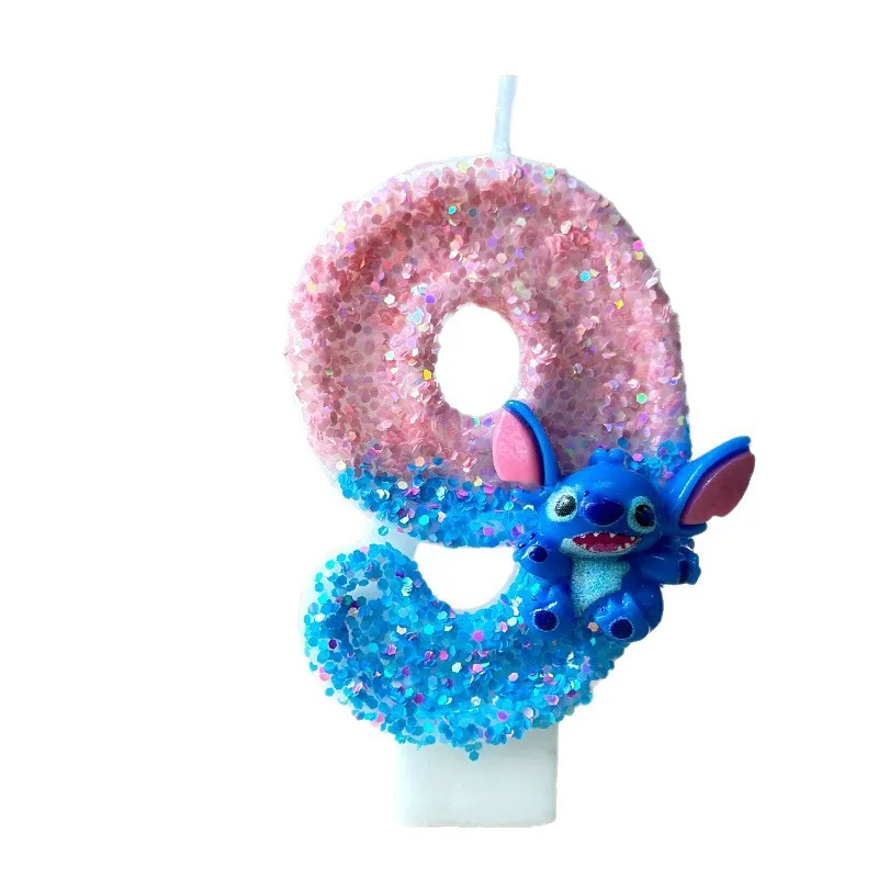 شمعة عيد ميلاد رقمية إبداعية بعمر سنة واحدة، شمعة كعكة عيد ميلاد لطيفة باللون الأزرق