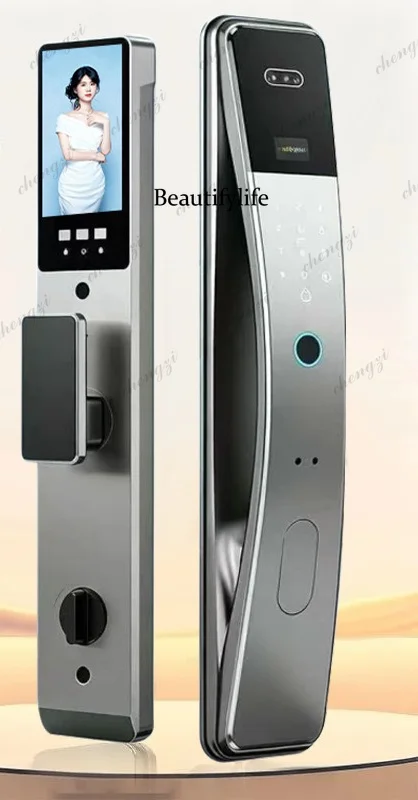 Facial recognition smart door lock Graffiti networking electronics, door fingerprint password lock