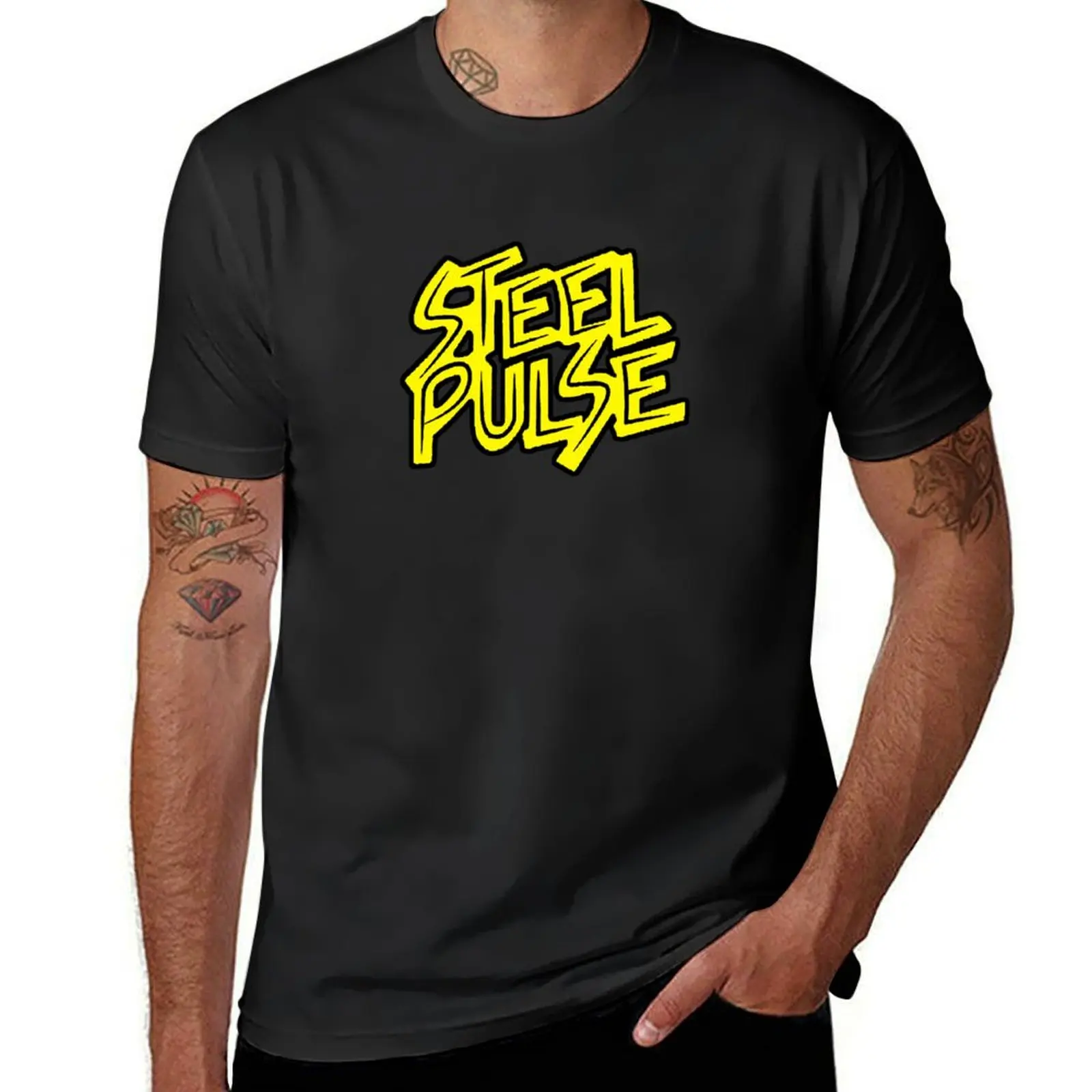 

THE STEEL PULSE roots reggae musical band T-Shirt anime shirt anime clothes heavyweight t shirts for men