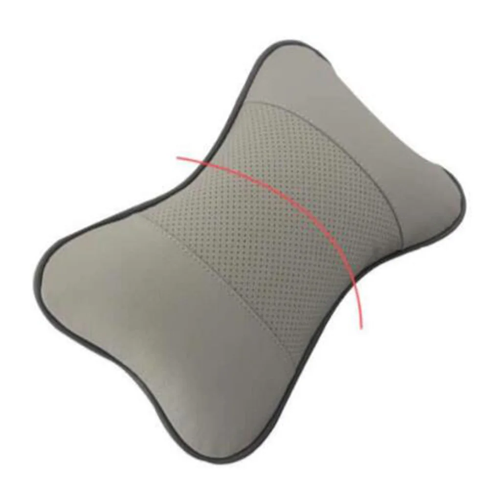 

Breathable Car Neck Pillow Ergonomic Support for Perforated Design Firm Compact Zipper Cover
