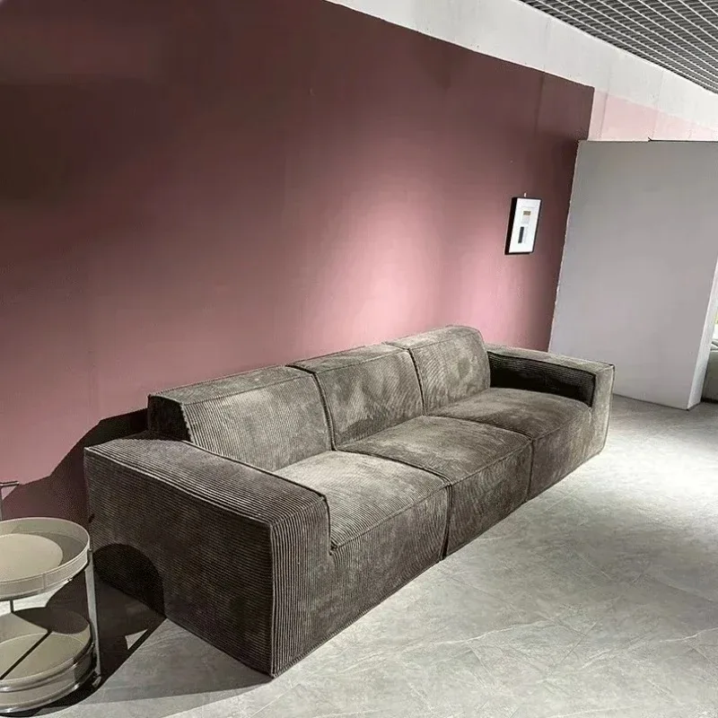 Corduroy Creative Modern Living Room Sofas Nordic Luxury Groot Art Compressed Sofa Interior Furniture Accessories Home Decor