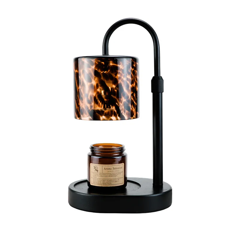 Creative American Desktop Wax Melt Lamp Art Pattern Functional Home Decor Lamp