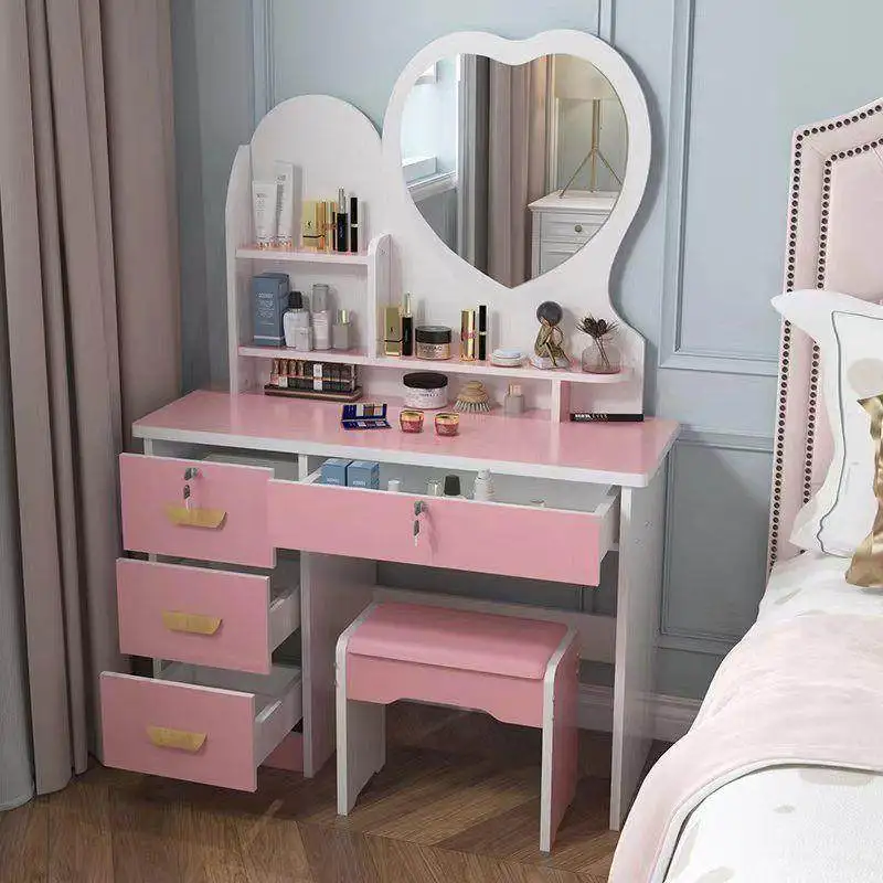 

Mirror Makeup Vanity Table Drawers Cheap Cabinet Storage Accessories Dressing Table Tool Chest Dining Vestidores Home Furniture