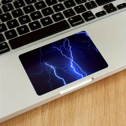 1PC 미래 기술 패턴 파란색 번개 패턴 노트북 터치패드 스티커 자체 접착식, 즉시 사용 가능