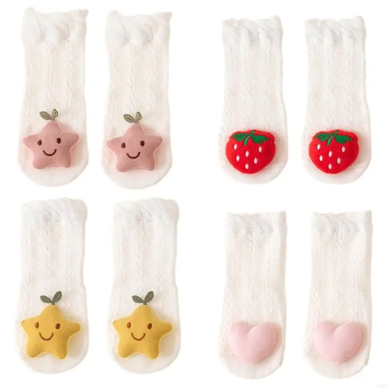 

Spring Summer Thin Socks For Children Anti Chafe Seamless Design Enjoy Comfort Combed Cotton Baby Socks 4XBC