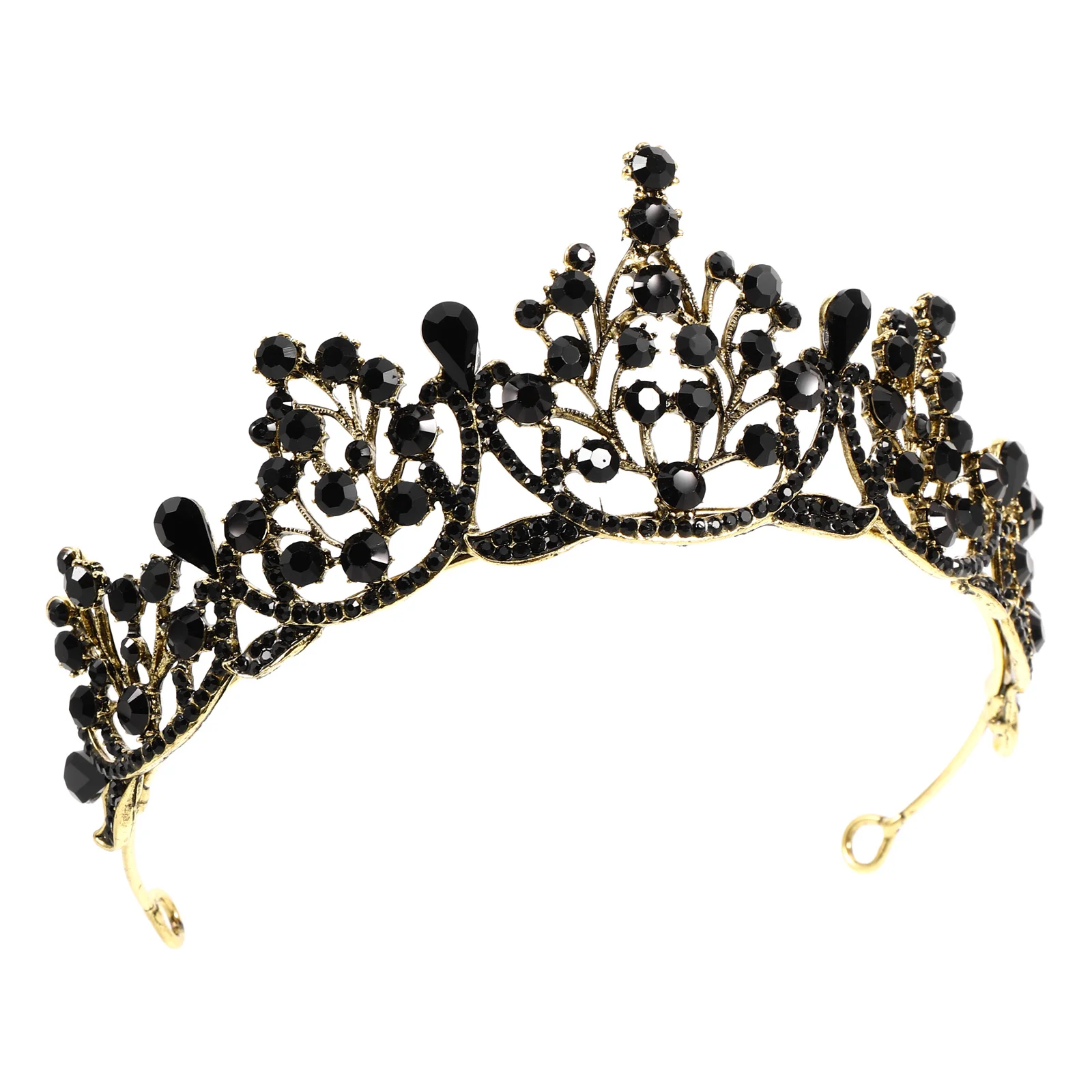 

Bridal Crown Vintage Baroque Wedding Accessories Party Headdress Hair Headwear Piece Style Classic Design Long Short Hair