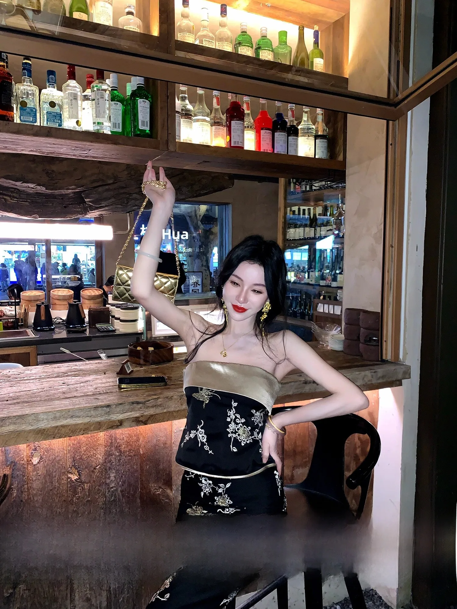 

Комплект юбки с вышивкой Ele Gold Tead, женский ансамбль Faion MOSS STUDIO【Dai an Jin Lin】Китайский новый Sle