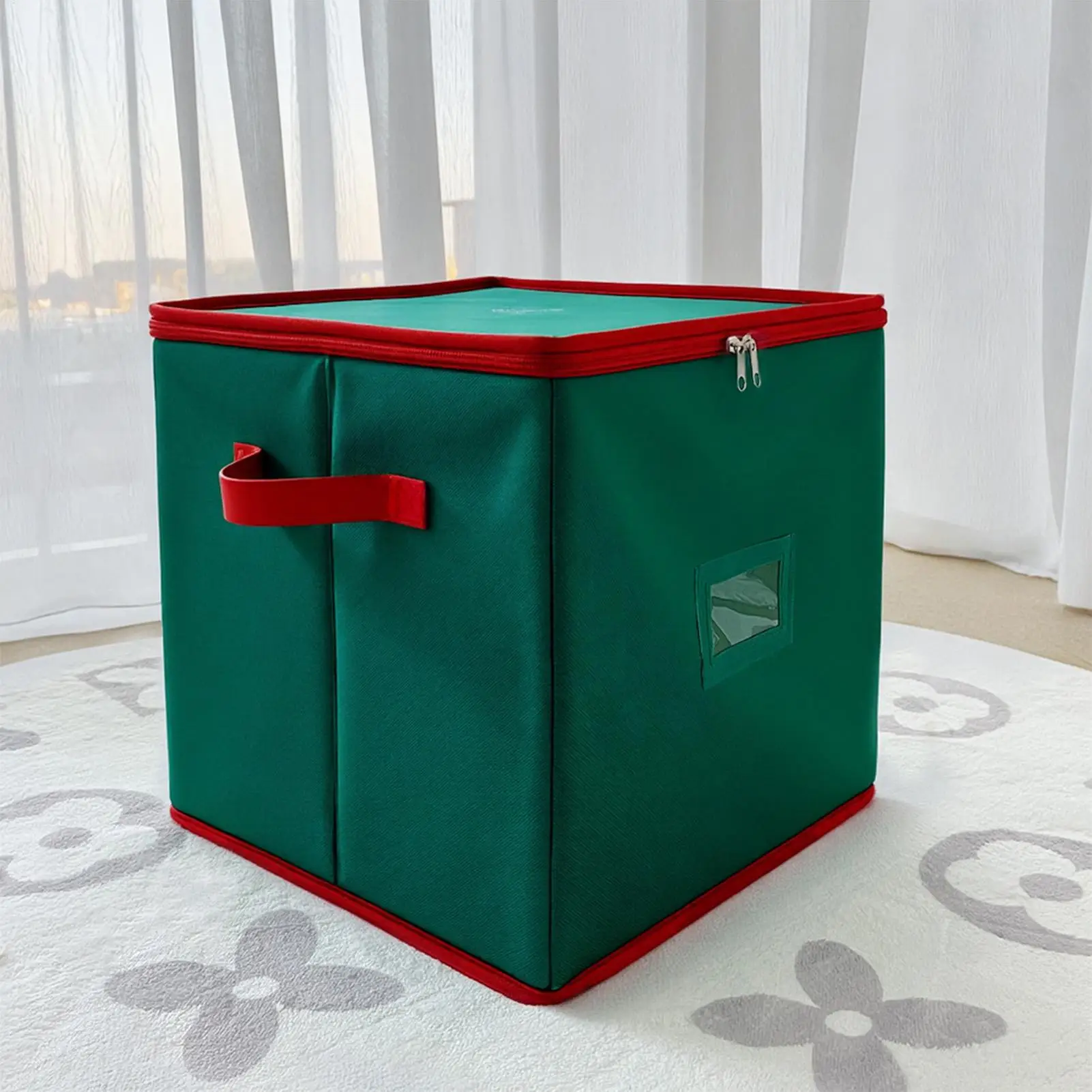 

Christmas Storage Christmas Box Stores 64 Ornaments Foldable Festival Organizer for Holiday Moving Home RV College Dorm Clothes