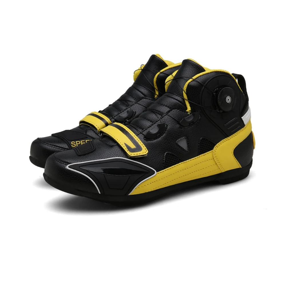 

Motorcycle Men Short Boots Riding Shoes Motocross Off-road Shoes Breathable Anti-fall Leisure Boots Racing Equipment Winter