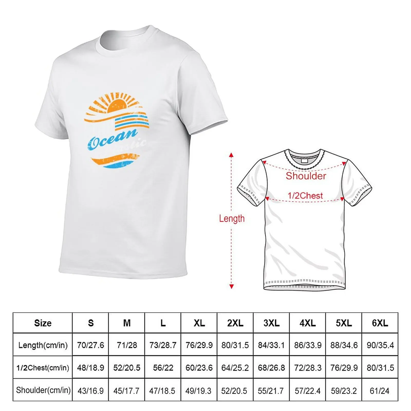 Stop Ocean Plastic T-Shirt Light Athletic Short Sleeve Tee Shirt
