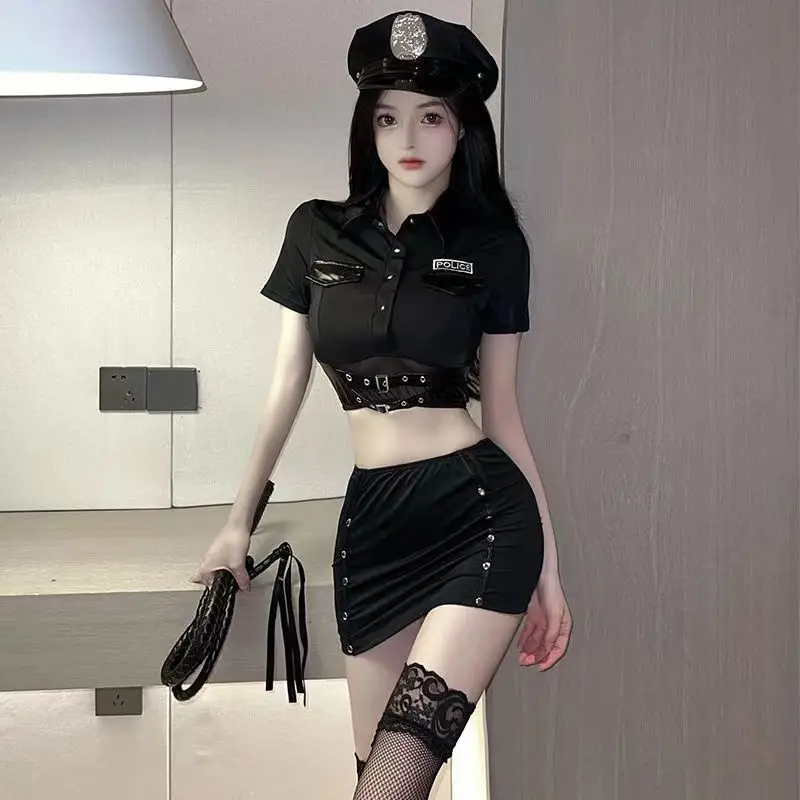 Sexy underwear police uniform seductive sexy skirt passion seductive policewoman set to increase the sex suit