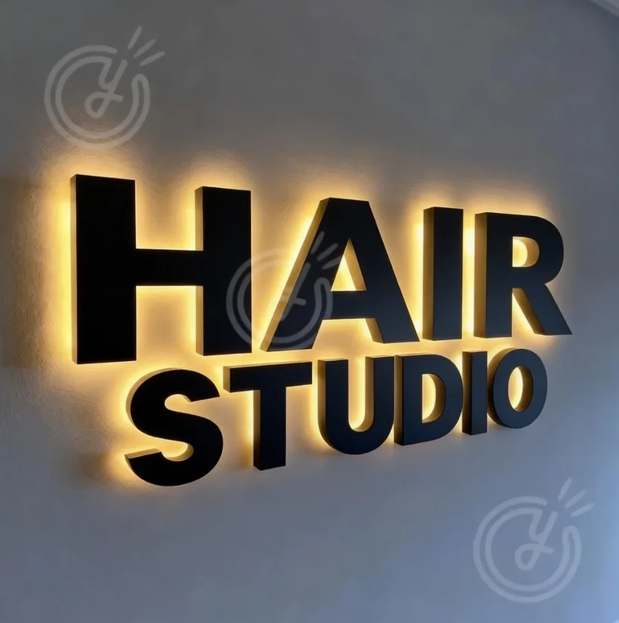 Custom LED Business Sign Logo Sign-durable for Shop Storefront Light-waterproof&energy Advertising Efficient-company Name Office