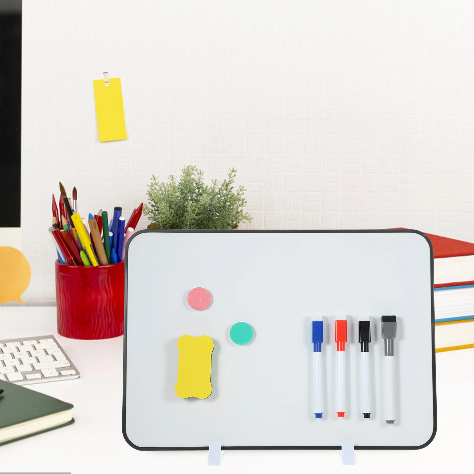 Dubbelzijdig Schrijfbord Groot Wit Bureau Droog Uitwissen Draagbare Whiteboard Desktop Kantoor Magnetisch Voor Koelkast