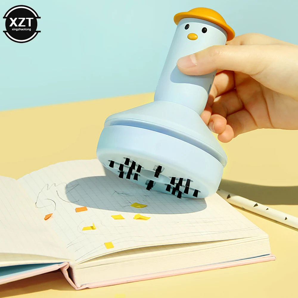 Cartoon Mini Vacuum Cleaner Desk Dust Keyboard Cleaner Rechargeable Cute Small Handheld Vacuum Sweeper For Home Office Portable