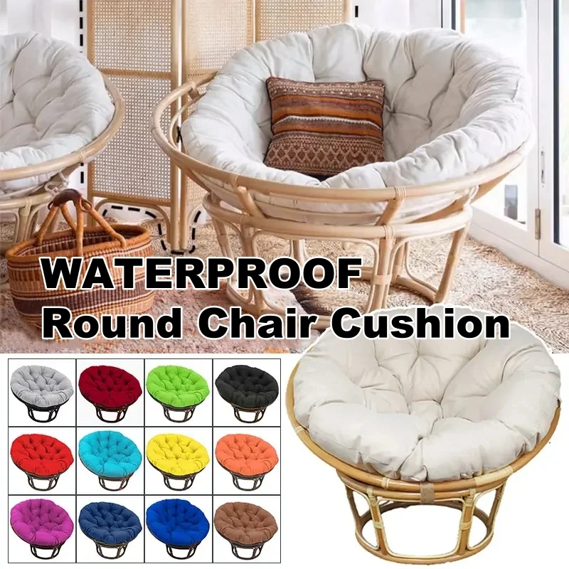 

Waterproof Round Chair Cushion Soft Filling Cotton Seat Cushion Machine Washable Chair Pad Comfortable Patio Garden Sofa Cushion