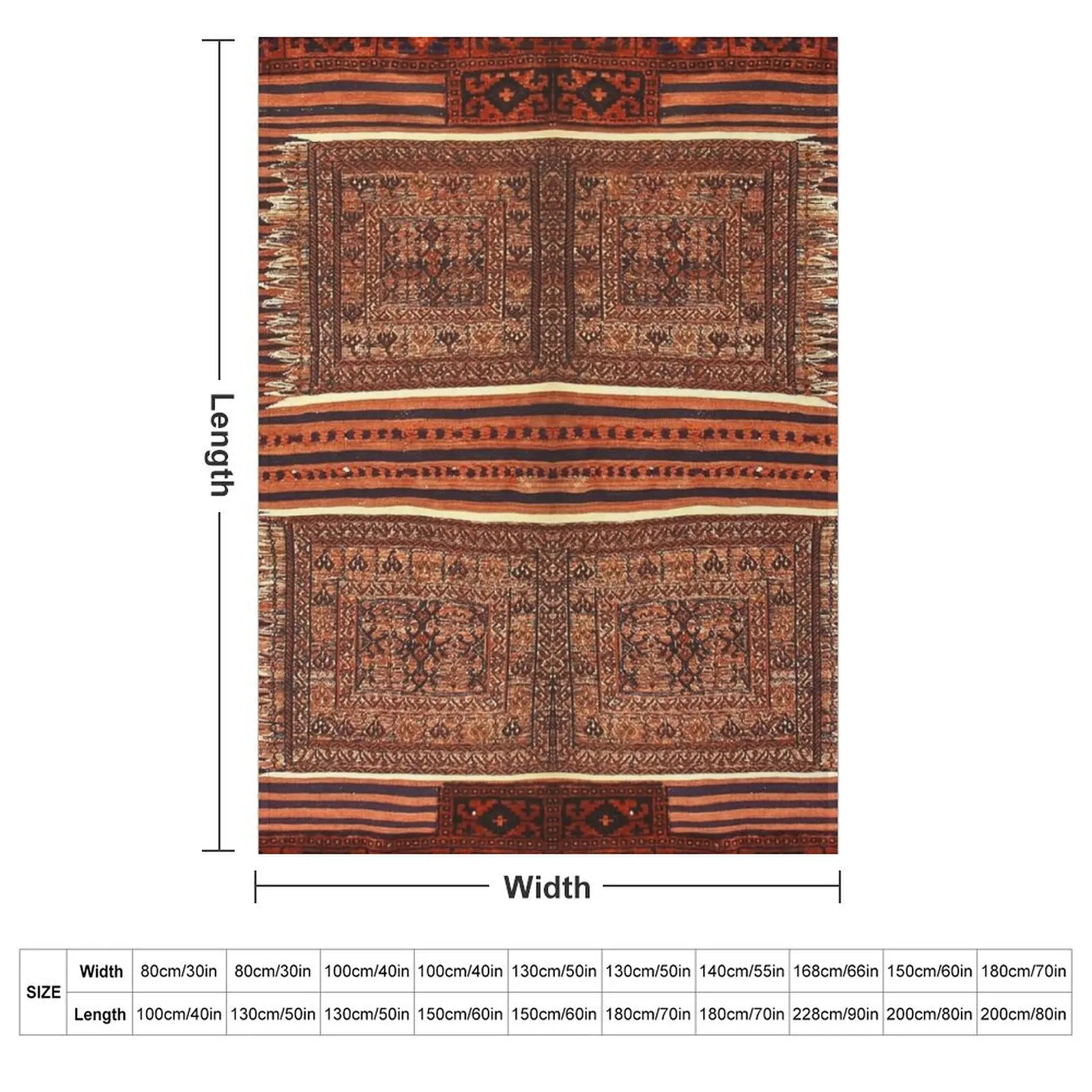Vintage Moroccan Artwork Throw Blanket couch cozy soft plush fuzzy picnic outdoor blanket