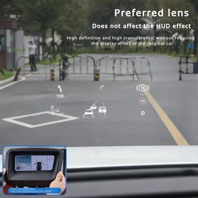 إطار غطاء حماية لعرض الرأس HUD للسيارة من أجل الملحقات الداخلية المثالية Li Lixiang MEGA 2024