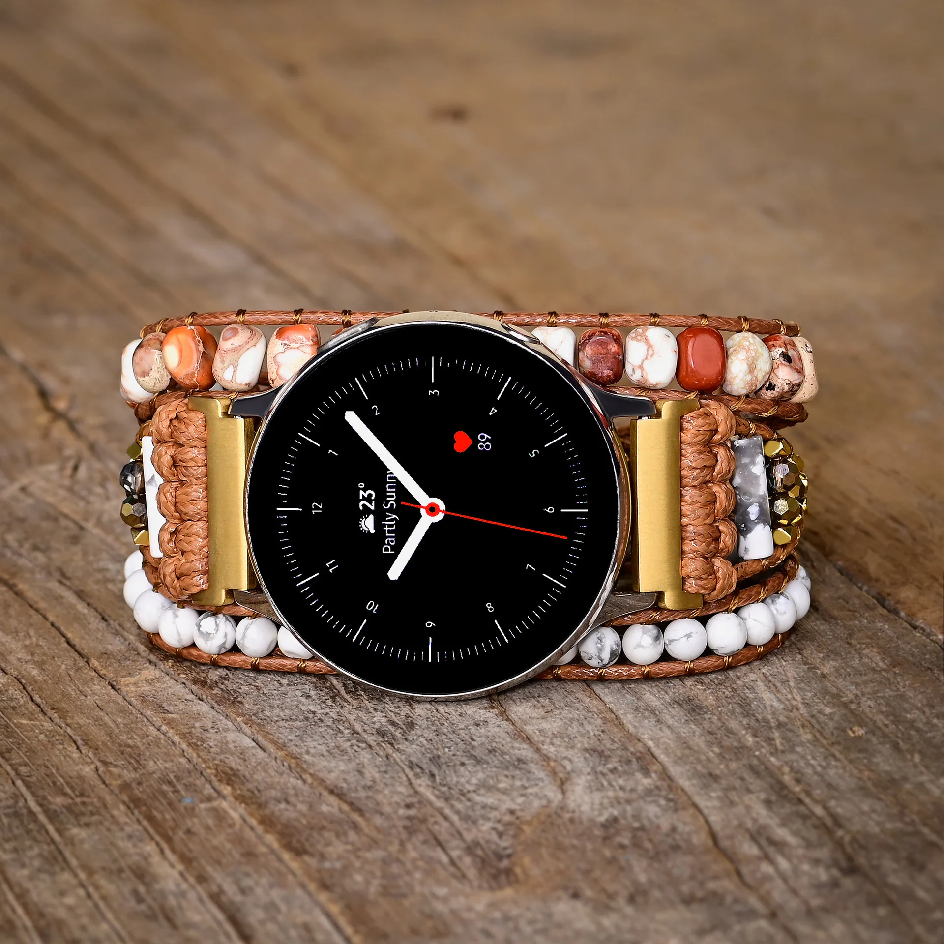 20mm 22mm Band Strap For Amazfit Bip 3 3Pro GTR 4 GTS 2 3 4 4 Mini Bohemian Natural Stone Bracelet Galaxy Watch 3 4 5 5Pro 45mm