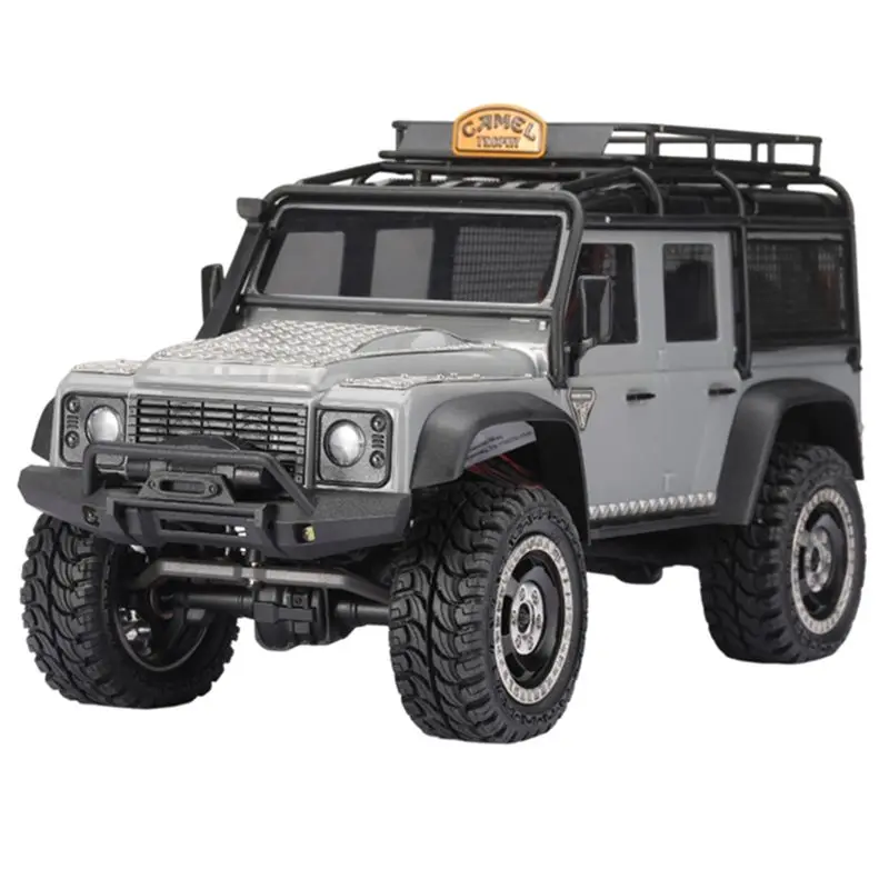 Metall Stahl Haube Unterfahrschutz Dekorative Blatt Ansauggitter Für Traxxas TRX4M Defender 1/18 RC Auto Upgrade Teile Kit, Silber-[A17