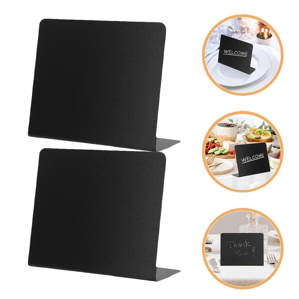 12 Pcs The Sign Mini Desktop Display Stand Pvc Letter Board Writing Chalkboards
