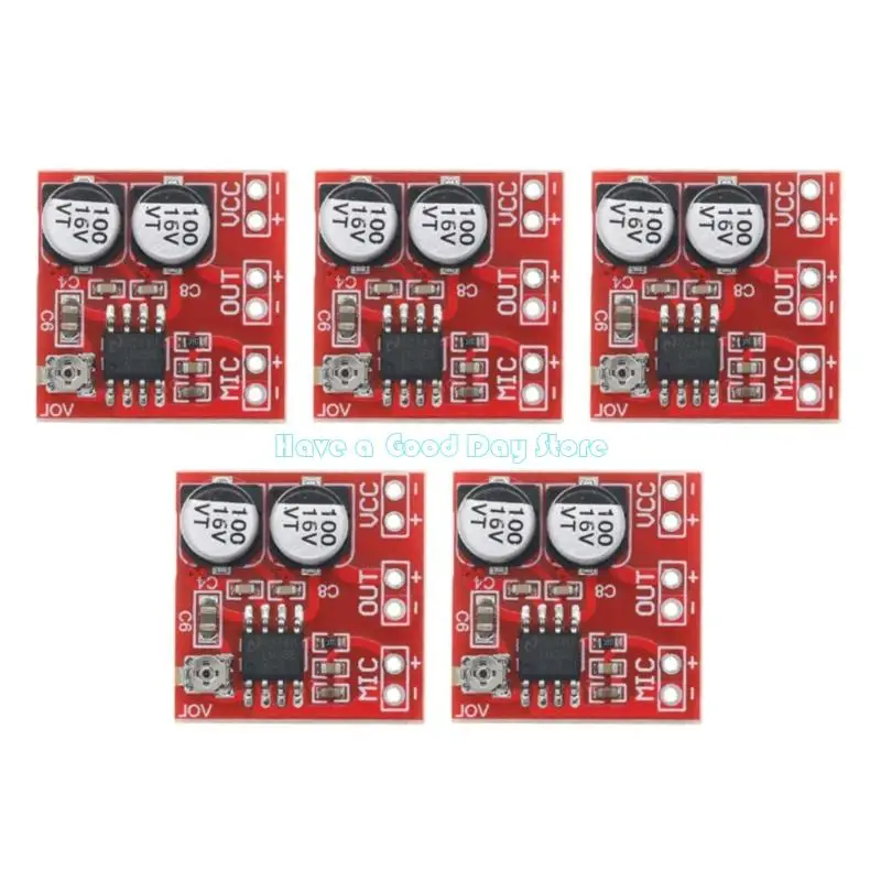 462D LM386 Electret Microphone Amplifier Board 20-200X Adjustable Gains For Music Enhancement Voice Recording Project