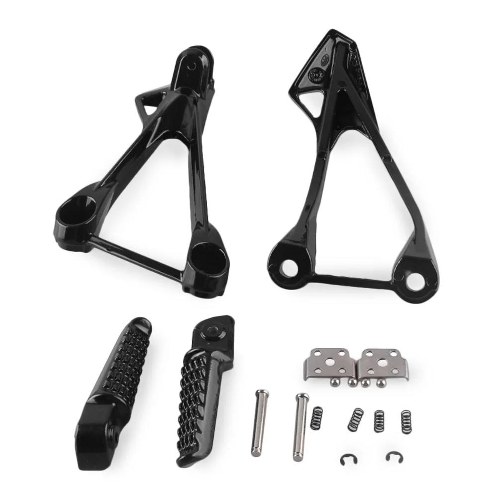 Aluminum Motorcycle Rear Passenger Foot Pegs Footrest Brackets Left + Right for Kawasaki Ninja ZX6R ZX636 2005 2006 2007 2008