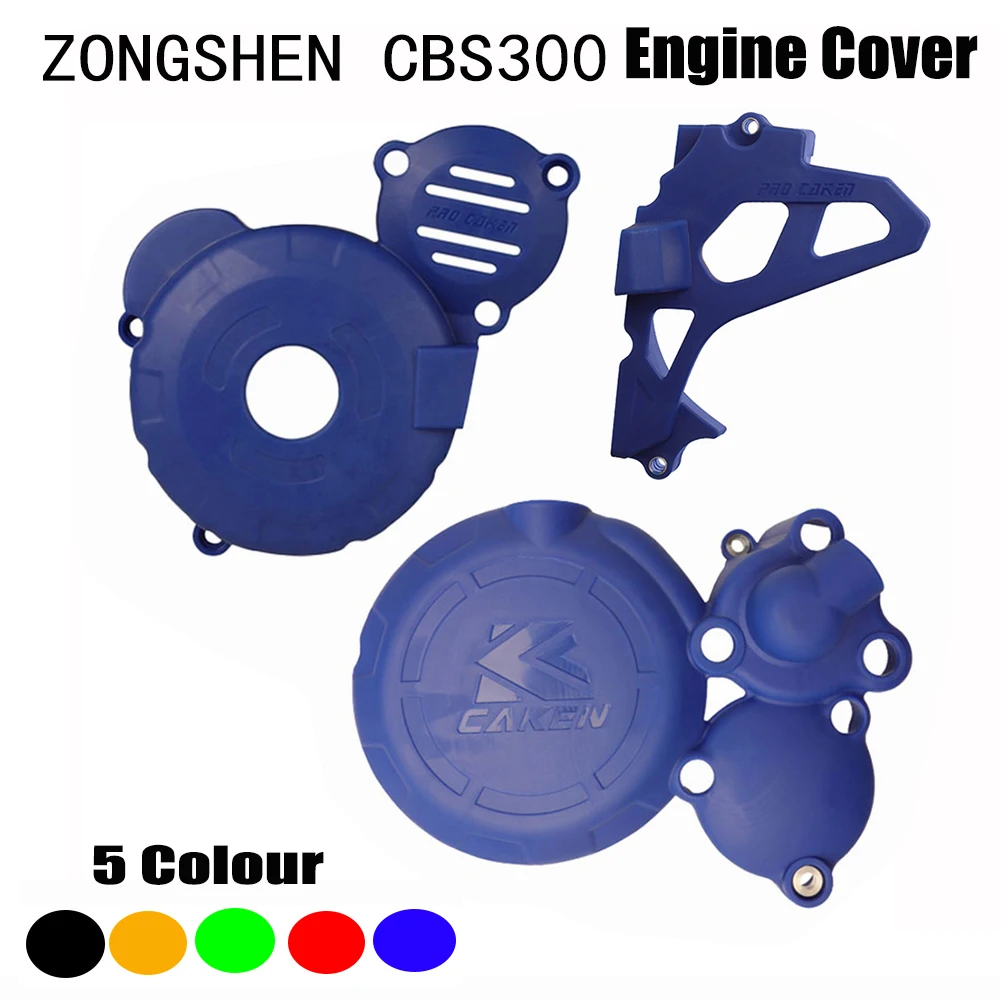 Motorcycle CBS300 Engine Magnetic Motor Protective Clutch Crankcase Sprocket Ignition Cover For ZONGSHEN CBS300 KEWS AJ1 NB300