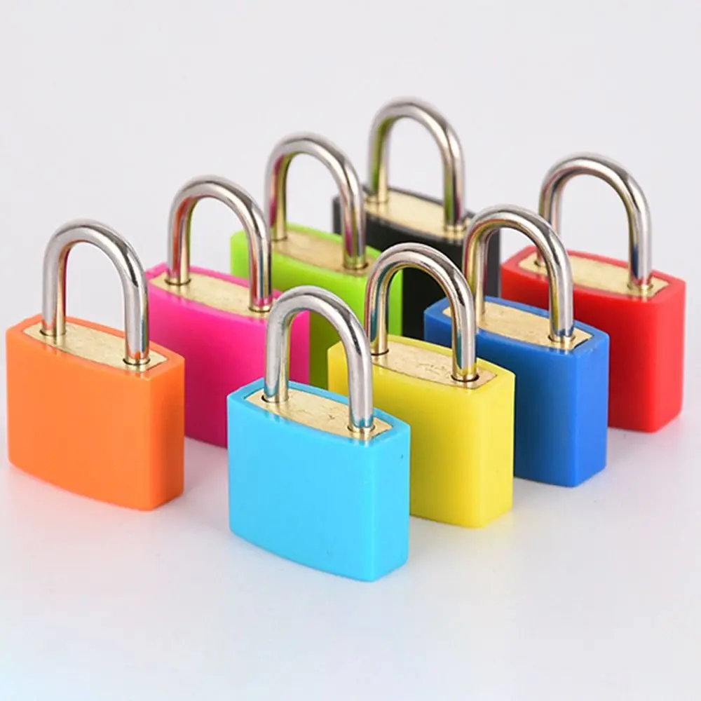 Plastic Travel Bag Lock 23mm Suitcase Diary Lock Mini Strong Steel Padlock for Home Decoration