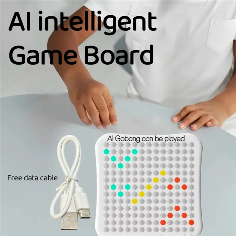 

Настольные игры для взрослых AI Smart Gobang 10-в-1 с USB-перезаряжаемыми шахматами — забавная семейная деятельность по склеиванию