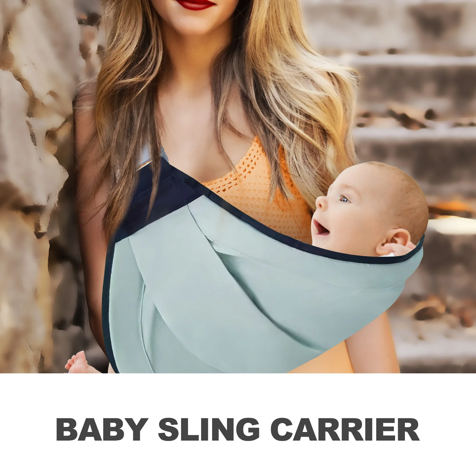 

Baby Sling Carrier Adjustable Infant Half Wrapped Toddler Holder Comfortable Portable Newborn Carrier Breathable Infant Sling