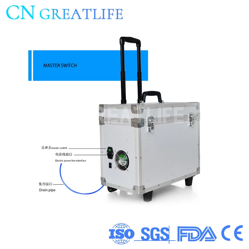 Multi-functional Portable Dental Unit Dental Portable Unit with Air Compressor Ultrasonic Scaler Curing Light Handpiece Tubes