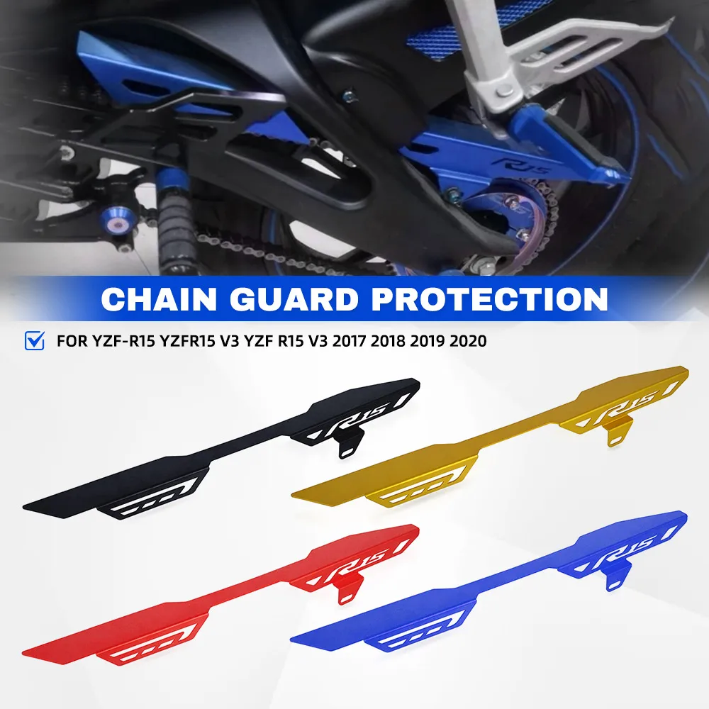 For Yamaha YZF-R15 YZFR15 V3 YZF R15 V3 2017 2018 2019 2020 Motorcycle Chain Guard Cover Sprocket Frame Case Shell Protector