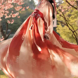 Chinese Hanfu Dress Women's Printed Large Sleeve Shirt Hanfu Set Carnival Fairy Cosplay Dress Hanfu Dance Dress