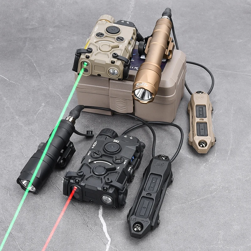 WADSN Tactical OGL Red Green Blue IR Strobe Laser Hunt White Light Scout M300 M600 Flashlight For 20MM Rail Airsoft Accessories