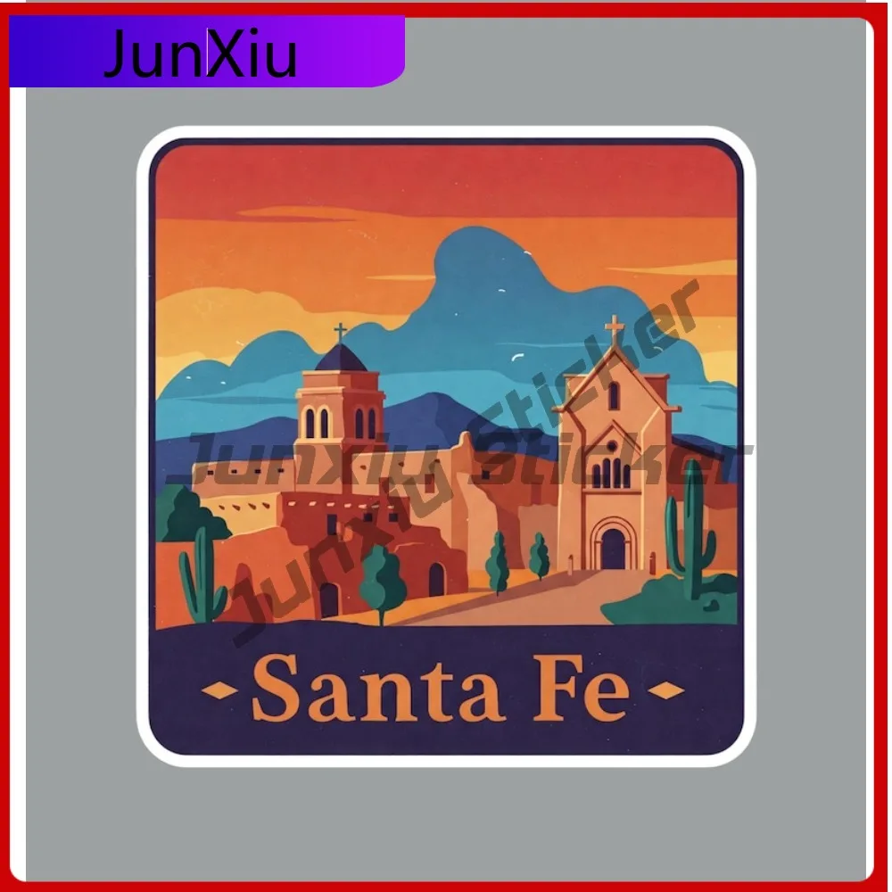 

Santa Fe New Mexico Car Sticker Fridge Or Laptop Sticker Rv Camper Windows Windshield Camping Motorcycle Decoration Scratch-proo