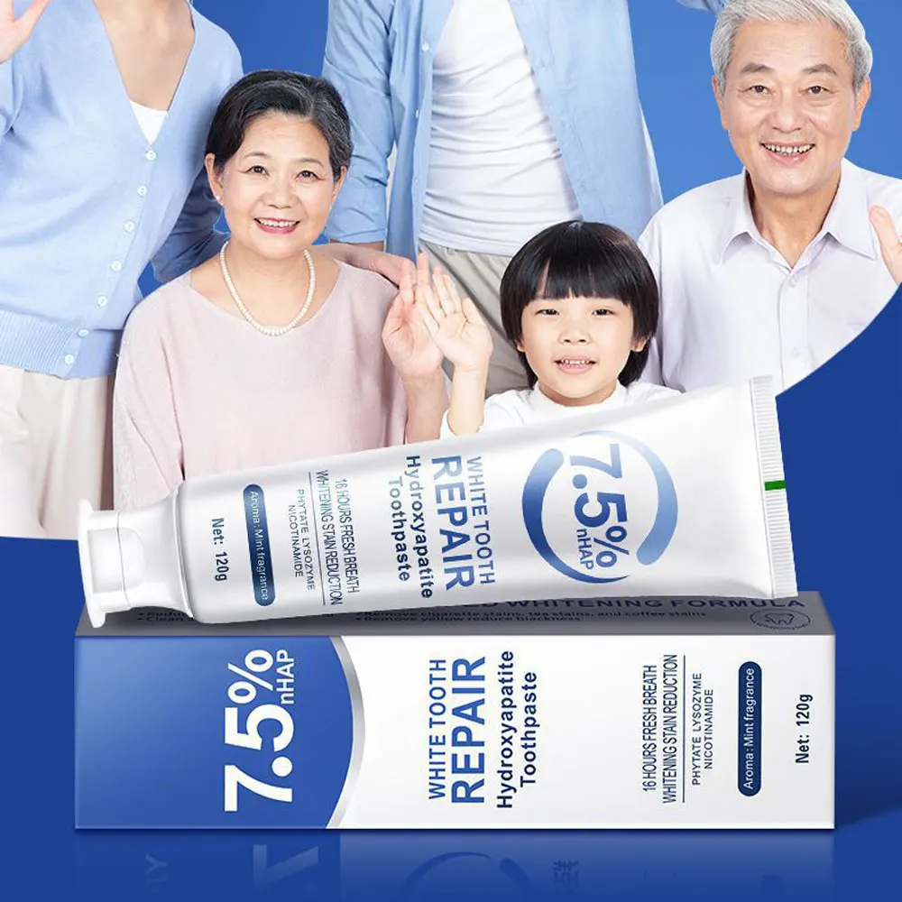 Hydroxyapatite Toothpaste for Advanced Enamel Protection, Gentle and Effective Formula, Fluoride-Free Toothpaste for Sensitive