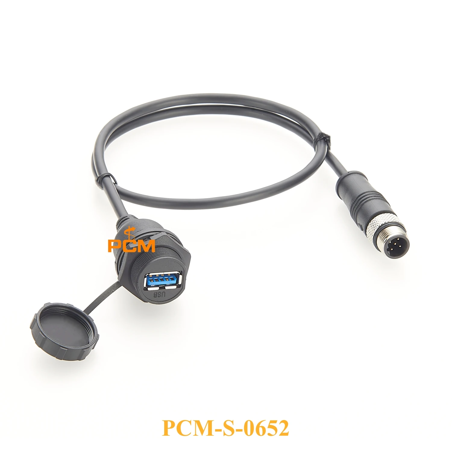 Kabel złącza M12 do USB 5-pinowy do 3.0 USB IP67 kompatybilny z IFM EC2099 dla wyświetlaczy i modułów dialogowych PDM360 NG