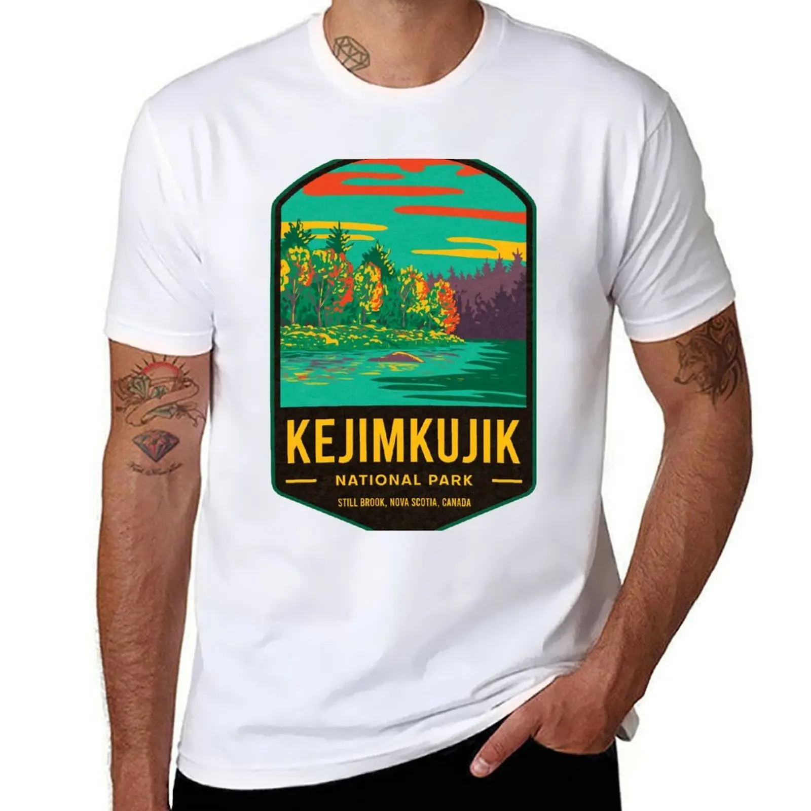

Kejimkujik National Park Canada T-Shirt t shirts for man slim fit man t shirt cotton high quality T-Shirt