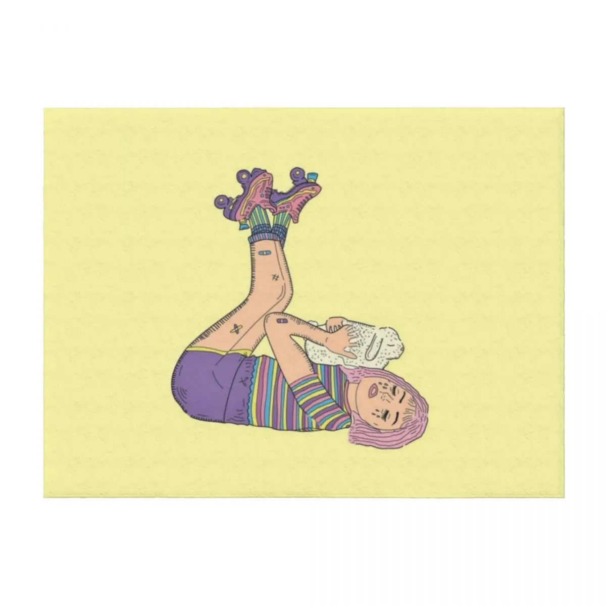 

Beach Bunny Honeymoon Album cover sticker Throw Blanket for babies Warm Vintage Luxury Blankets