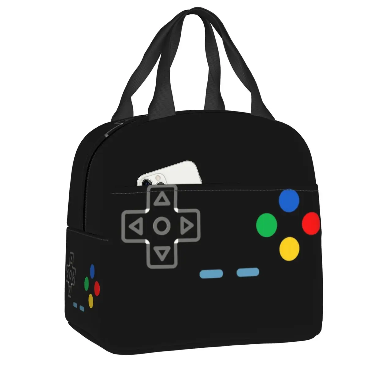 Custom Gamer Gaming Controller Resuable Lunch Boxes Waterproof Video I Am Always In Control Cooler Thermal Food Lunch Bag