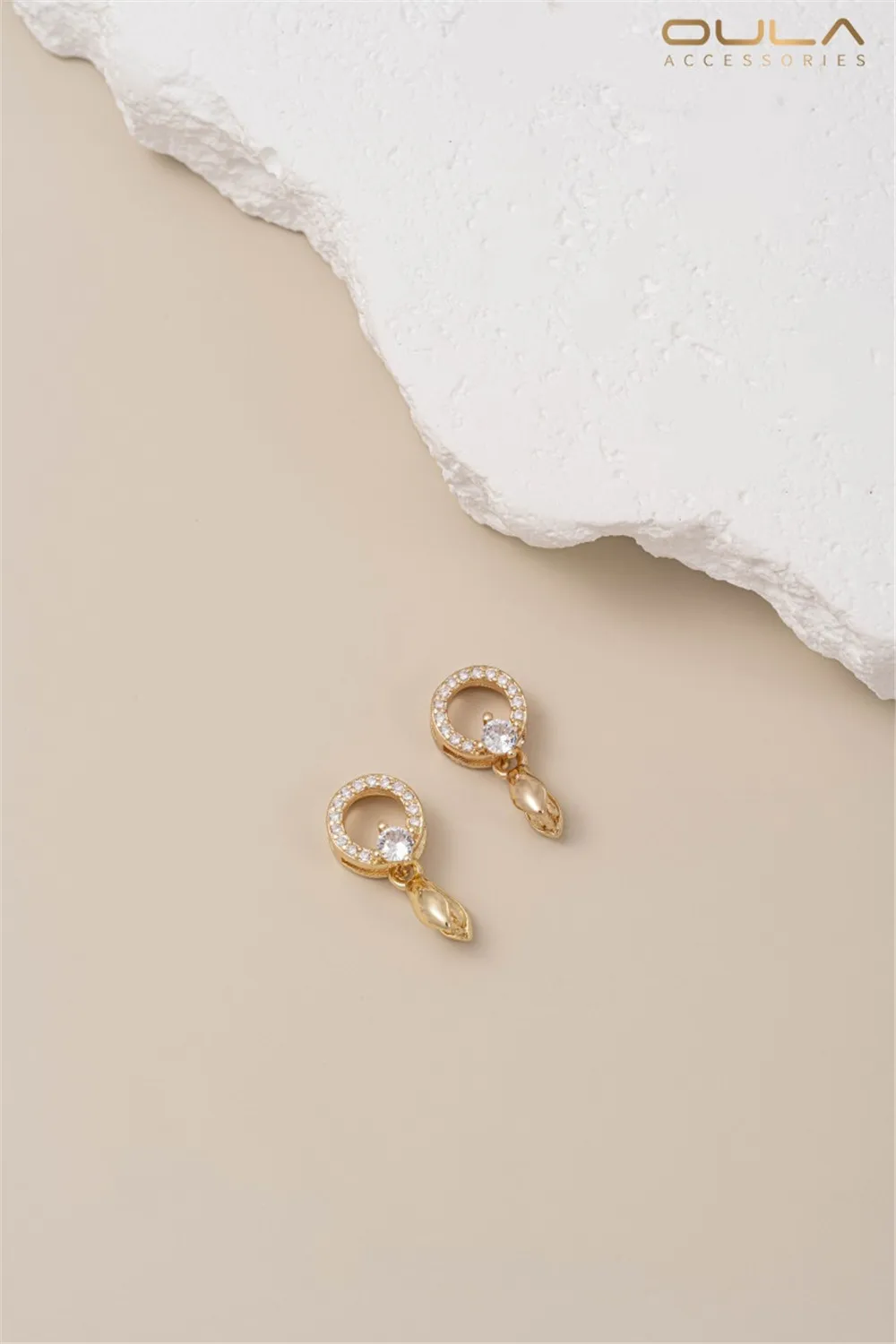 

14K Gold-plated Necklace Pendant Zircon Clasp Sunflower Seed Clasp Clip Clasp Crystal Jade Pendant Clasp Diy Jewelry Accessories